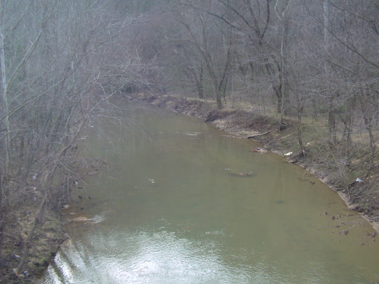 The Red Bird River during Troy’s winter research visit.